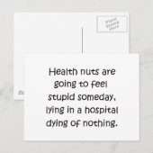 Carte Postale Nuages de santé (Devant / Derrière)