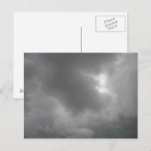 Carte postale Nuages de tempête (Devant / Derrière)