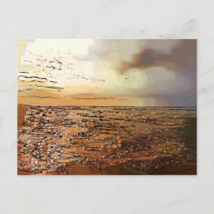 CARTE POSTALE NUAGES DE TEMPÊTE