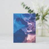 Carte Postale Nuages de tempête colorés (Debout devant)
