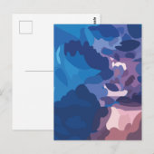 Carte Postale Nuages de tempête colorés (Devant / Derrière)