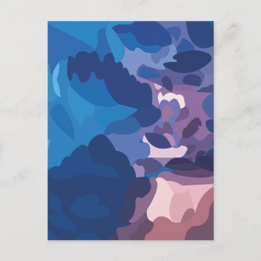 Carte Postale Nuages de tempête colorés (Devant)