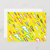 Carte Postale Nuages de tempête Éclairage (Devant / Derrière)