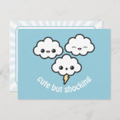 Carte Postale Nuages de tempête mignons (Devant / Derrière)