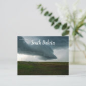 Carte Postale Nuages de tempête sur un terrain dans le Dakota du (Debout devant)
