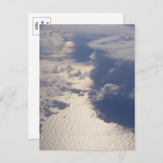 Carte postale Nuages (Design 4) (Devant / Derrière)