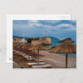 Carte Postale Nuages d'orage sur Budva (Devant / Derrière)