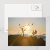 Carte Postale Nuages du lever du soleil (Devant / Derrière)