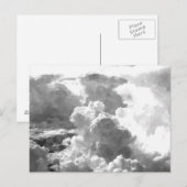 Carte Postale Nuages en gris (Devant / Derrière)