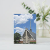 Carte Postale Nuages et église (Debout devant)