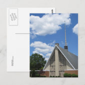 Carte Postale Nuages et église (Devant / Derrière)