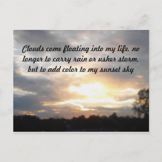 Carte Postale Nuages et soleil