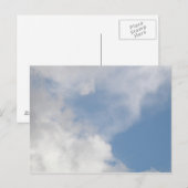 Carte postale Nuages Fluffants (Devant / Derrière)