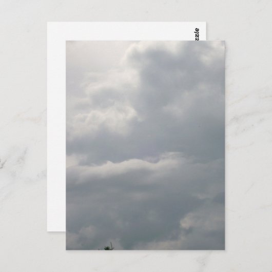 Carte postale Nuages gris (Devant / Derrière)