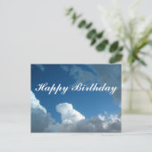 Carte Postale nuages Joyeux anniversaire (Debout devant)