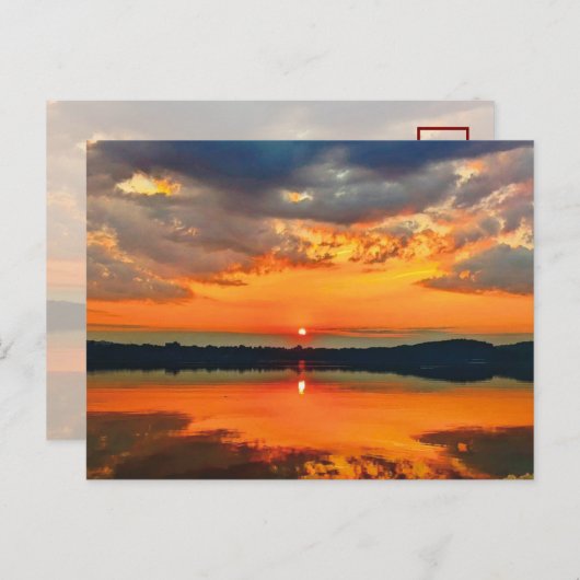 Carte Postale Nuages lumineux (Devant / Derrière)