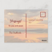 Carte Postale Nuages lumineux (Dos)