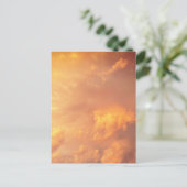 Carte Postale Nuages orange rose Paysage de nuages (Debout devant)