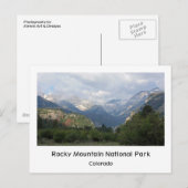 Carte Postale Nuages rocheux (Devant / Derrière)