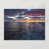 Carte Postale Nuages roses à Frankfort (Devant)