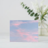 Carte Postale Nuages roses personnalisables (Debout devant)