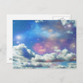 Carte Postale Nuages spatiaux (Devant / Derrière)