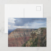 Carte Postale Nuages sur Grand Canyon (Devant / Derrière)