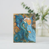 Carte Postale Nuances de bleu (Debout devant)