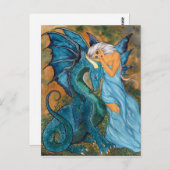 Carte Postale Nuances de bleu (Devant / Derrière)