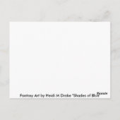 Carte Postale Nuances de bleu (Dos)