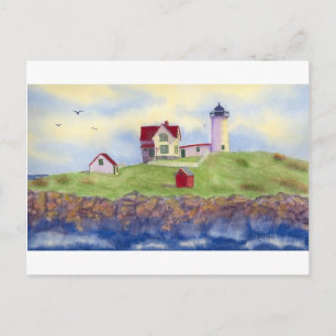 Carte Postale Nubble Light, Cape Neddick, York Maine Postcard
