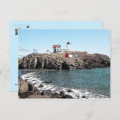 Carte Postale Nubble Lighthouse Ink Sketch (Devant / Derrière)