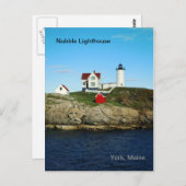 Carte Postale Nubble Lighthouse Postcard (Devant / Derrière)