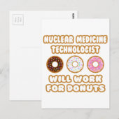 Carte Postale Nucléaire Med Tech .. Fonctionnera Pour Les Donuts (Devant / Derrière)