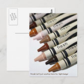 Carte Postale 'Nude' n'est pas juste un autre terme pour 'beige  (Devant / Derrière)