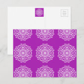 Carte Postale Nudibranche Mandala (Devant / Derrière)