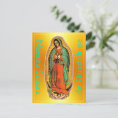 Carte postale Nuestra Señora de Guadalupe (Debout devant)