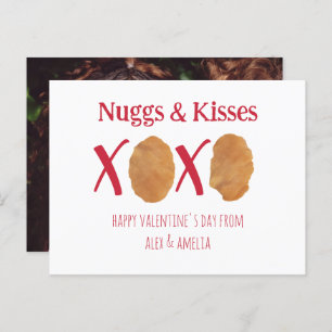 Carte Postale Nugs & Baisers Poulet Nuggets Pun Valentine Photo