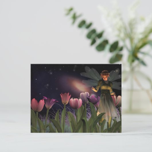 Carte postale nuit (Debout devant)