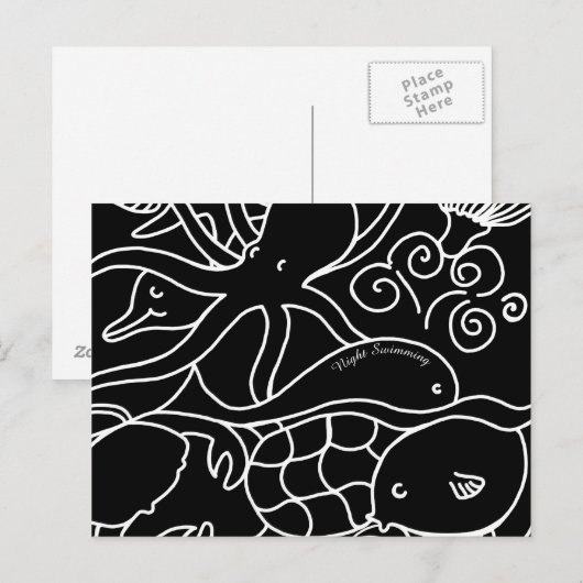 Carte Postale Nuit (Devant / Derrière)