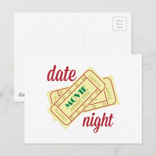 Carte Postale Nuit (Devant / Derrière)