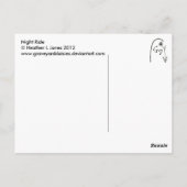 Carte Postale Nuit (Dos)