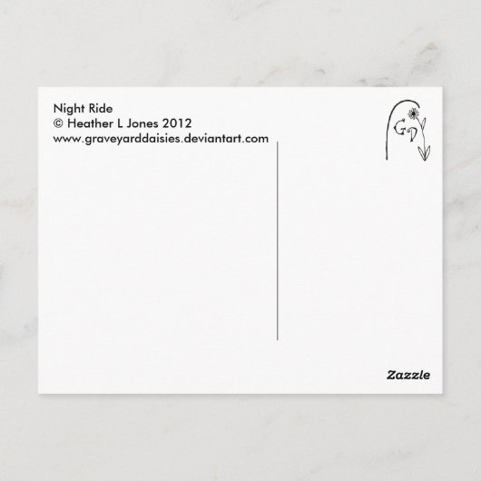 Carte Postale Nuit (Dos)