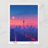 Carte Postale Nuit à Berlin Allemagne Voyage (Devant)