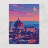 Carte Postale Nuit à Florence Italie Voyage (Devant)