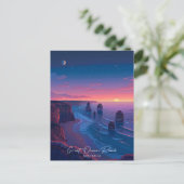 Carte Postale Nuit à Great Ocean Road Australie Voyage (Debout devant)