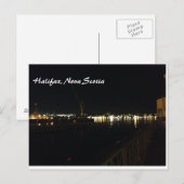 Carte Postale Nuit à Halifax (Nouvelle-Écosse) (Devant / Derrière)