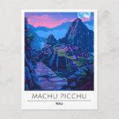 Carte Postale Nuit à Machu Picchu Pérou Voyage (Devant)