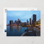 Carte Postale Nuit À Navy Pier (Devant / Derrière)