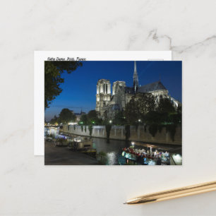 Carte Postale Nuit à Notre Dame Paris